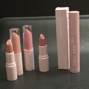 🎁Doll 10 Bundle Nude Lip Wardrobe Lipstick & Pro-Lash Lifting Mascara